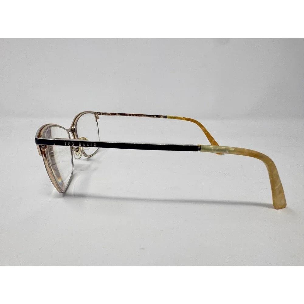 Ted Baker London TW503 NAV Eyeglass Frames Only Blue Gold 55-16-140